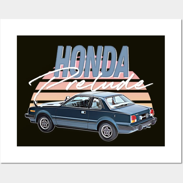 1st Gen Honda Prelude / Retro Gift Design Wall Art by DankFutura